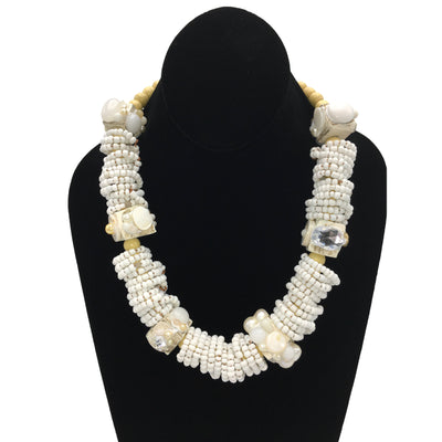 White Statement Necklaces for Summer Fashion